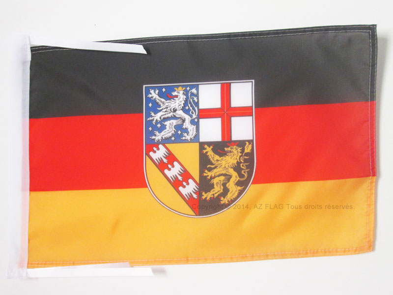 BANDIERA SAARLAND 45x30cm - BANDIERINA LAND DI SAARLAND - GERMANIA 30 x 45 cm co