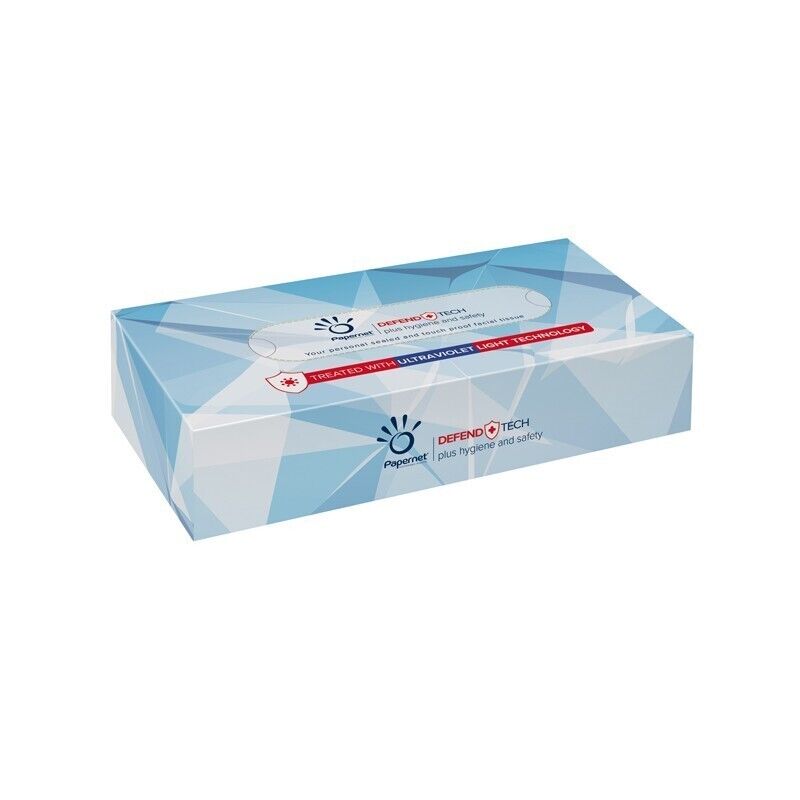 Veline facciali Defend Tech - pura cellulosa - 2 veli - Papernet - 100 pezzi