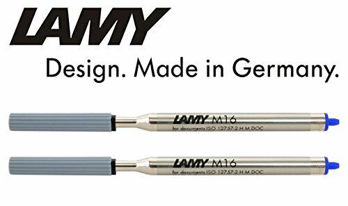 Lamy M16 Mina di ricambio F per penne a sfera Lamy, blu, 2 x, 1 (z8P)
