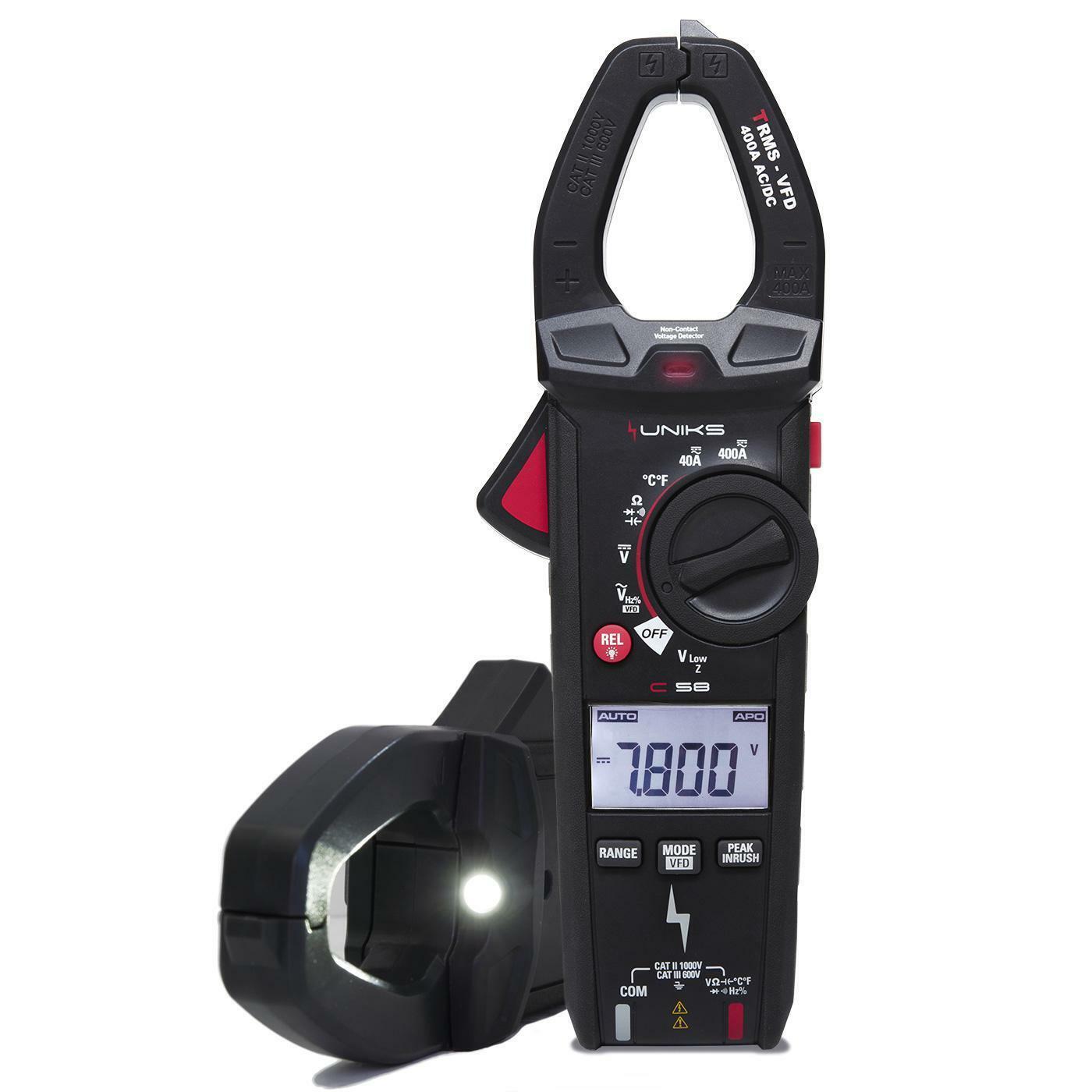 UNIKS PINZA AMPEROMETRICA AC/DC 400A   C58