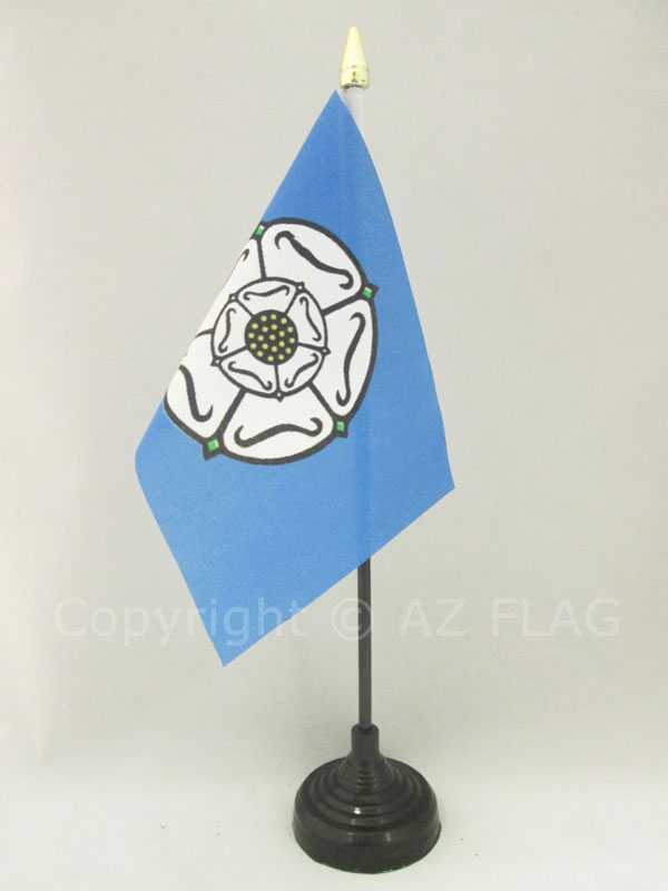 BANDIERA DA TAVOLO CONTEA DI YORKSHIRE ANTICA 15x10cm - PICCOLA BANDIERINA COUNT