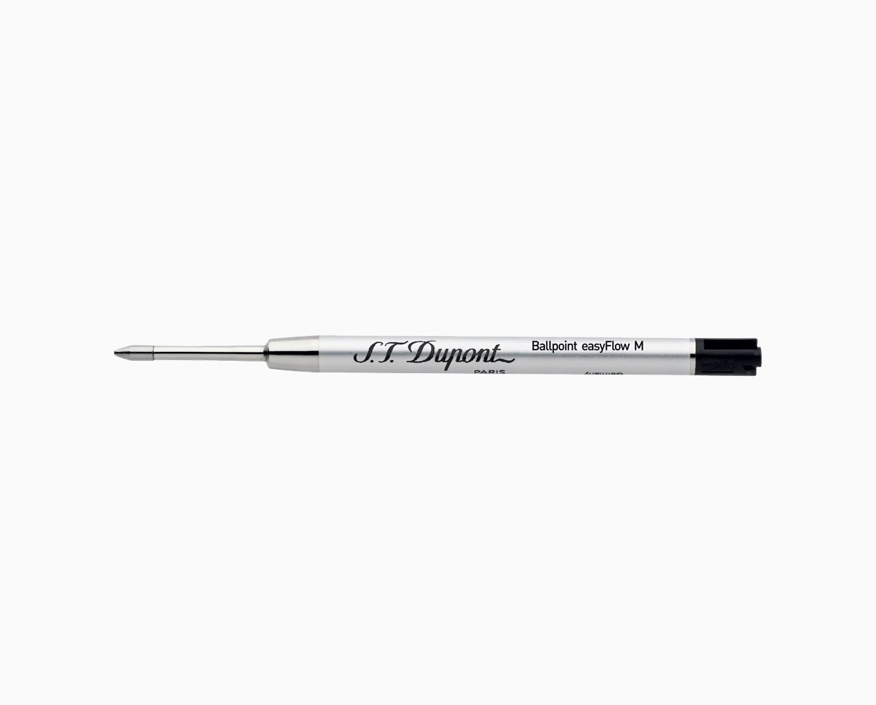 S.T. DUPONT MEDIUM BALLPOINT REFILL BLACK RICARICA PENNA SFERA MEDIO NERO 040854