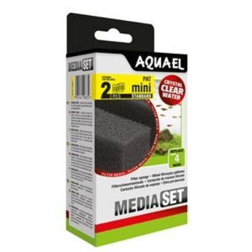 SPUGNA FILTRO RICAMBIO PAT MINI AQUAEL 2 PZ ACQUARIO DOLCE CARIDINE SHRIMP SET