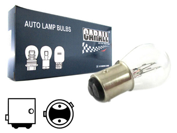 10 Pezzi Lampada Alogena S25 P21/4W BAZ15D Asimmetrica 24V 21/4W LA2426