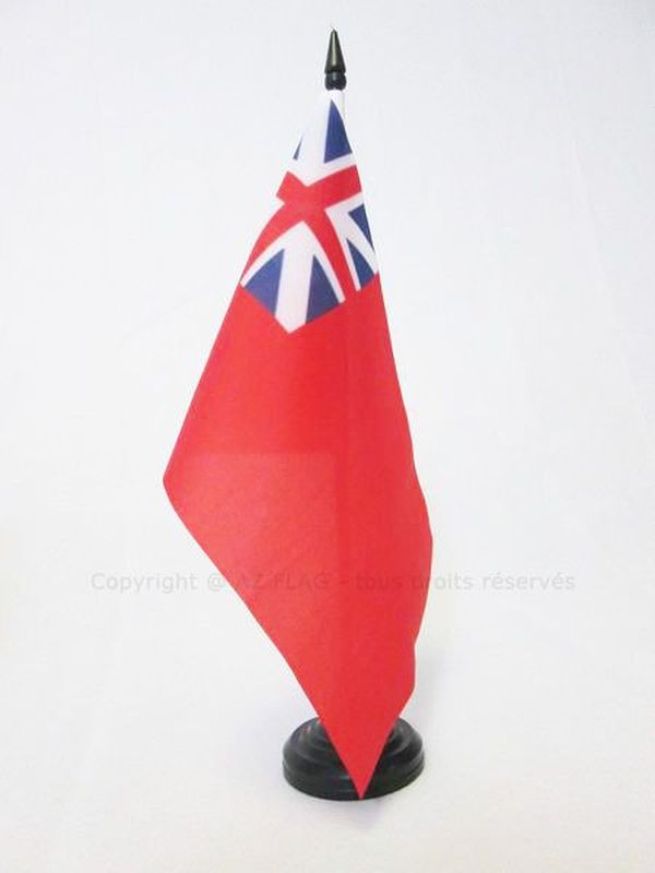 BANDIERA DA TAVOLO RED ENSIGN BRITANNICA COLONIALE 21x14cm - PICCOLA BANDIERINA