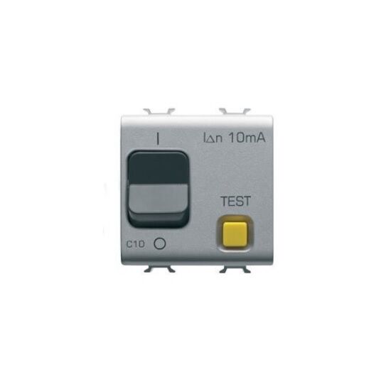 GEWISS GW 14485 INTERRUTTORE AUTOM. MAGN. 1P + N C10 3KA 10 MA CHORUS TITANIO