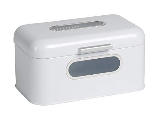 ECHTWERK Retro-small Portapane, Metallo, Bianco (P8e)