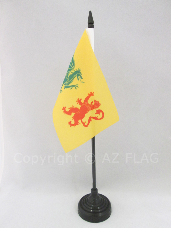 BANDIERA DA TAVOLO REGNO DI GALIZIA 410-585 15x10cm - PICCOLA BANDIERINA GALICIA