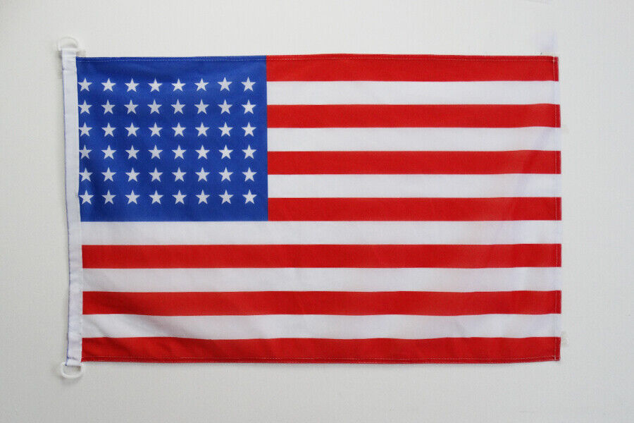 Pavillon nautique USA 48 étoiles 45x30cm - Drapeau de bateau américain - Etats-U