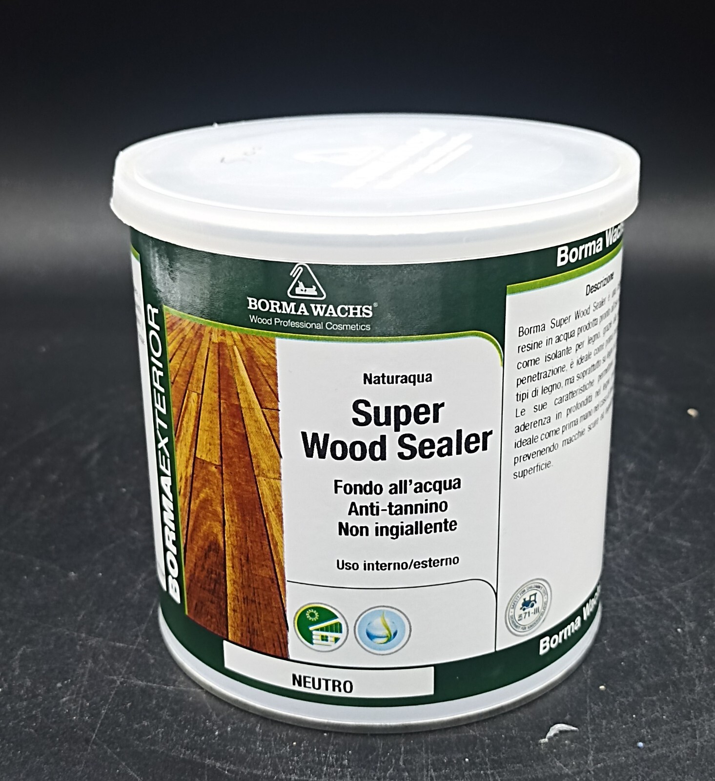 Fondo anti Tannino all'acqua Borma Wachs Super Wood Sealer neutro