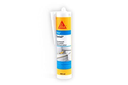 Sika - Sika Sanisil, Bianco - Sigillante Siliconico per sanitari - Per (f6D)