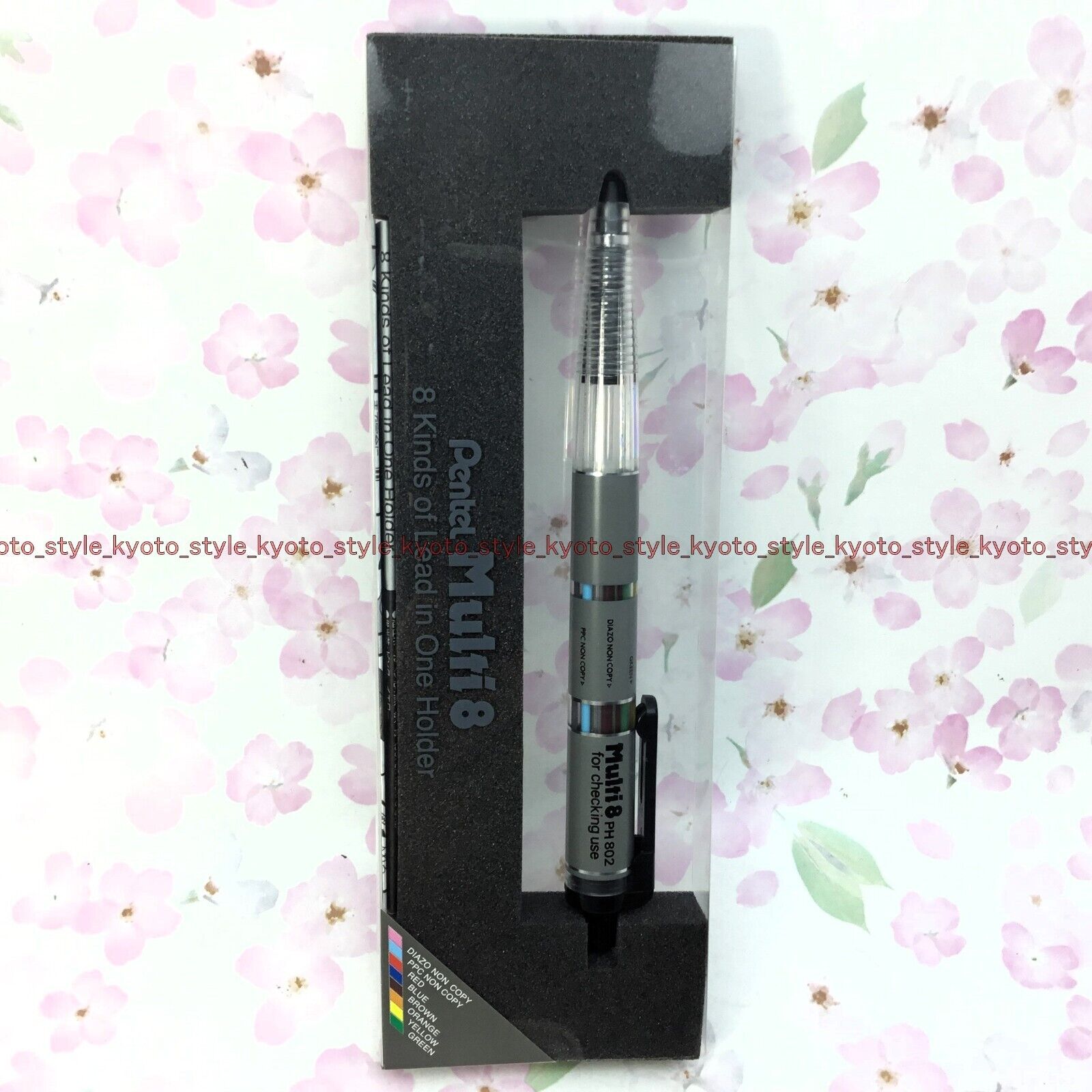 Pentel Meccanico Matita Multi-8 2mm PH802 8 Colori 14321 Giappone