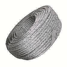 FUNE CAVO ACCIAIO 5 MM --50 MT-- 750 KG CARICO ROTTURA ZINCATA
