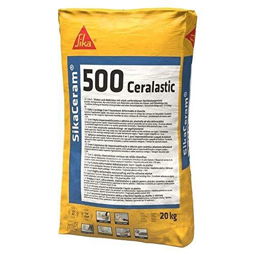 Sika - Sika Ceram 500 Ceralastic, Grigio Scuro - Impermeabilizzante (F2l)