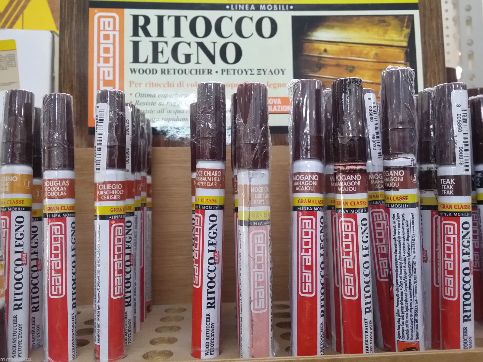 RITOCCO PER LEGNO SARATOGA  NOCE CHIARO