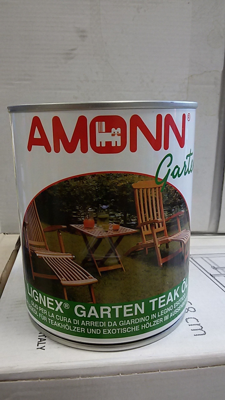 OLIO PER ARREDI DA GIARDINO IN LEGNO ESOTICO  LIGNEX GARTEN TEAK OL 2,50LT AMONN