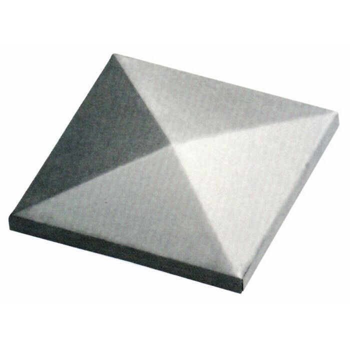 Copripilastro quadrato in Acciaio per Cancelli misura 100 mm Fc 165 2 PZ