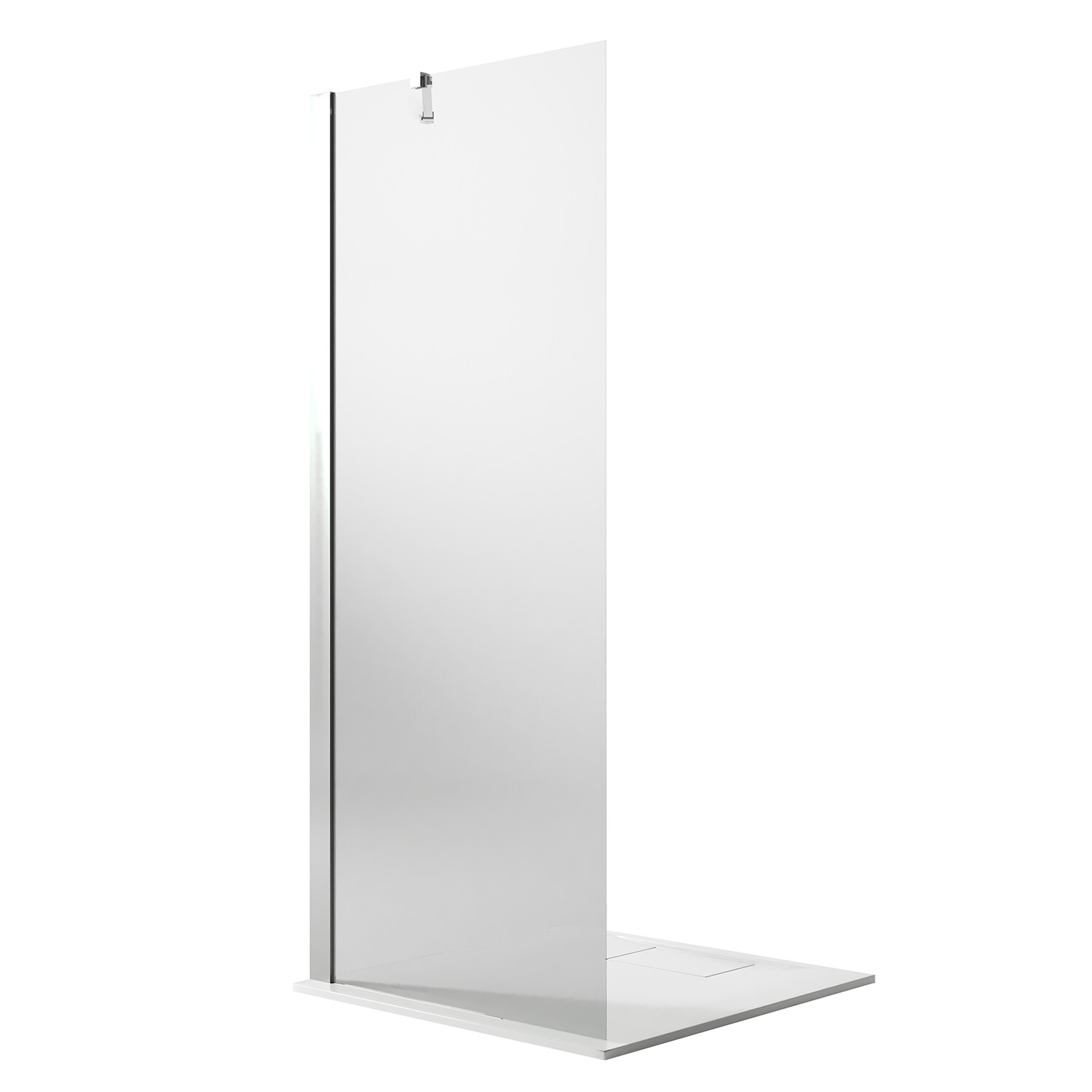 WALK IN PARETE DOCCIA FISSA 66CM H190 VETRO CRISTALLO ANTICALCARE TRASPARENTE