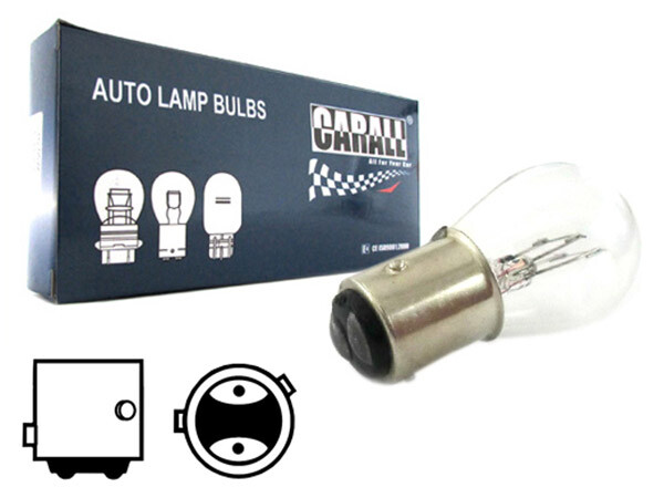 10 Pezzi Lampada Alogena S25 P21/4W BAZ15D Asimmetrica 12V 21/4W LA1226