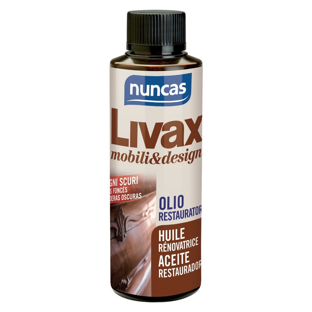NUNCAS Livax Mobili&Design Olio Restauratore per legni scuri 120 ml