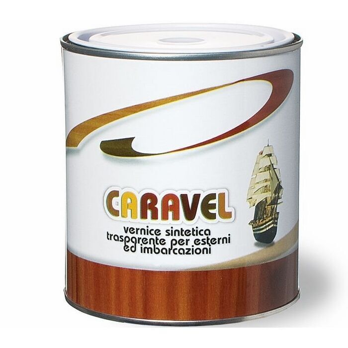 Vernice Sintetica Lucida per Legno Caravel Laiv colore Trasparente 0,750 Lt.