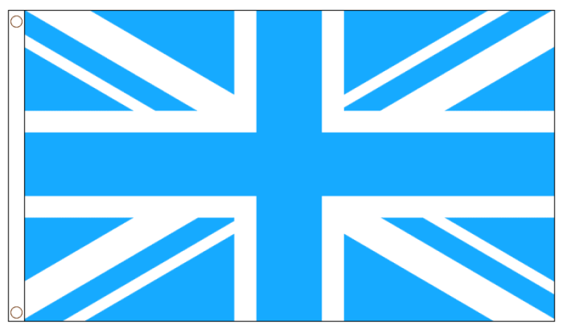 BANDIERA REGNO UNITO AZZURO 150x90cm - BANDIERA BRITANNICA – INGLESE – UK GAY 90