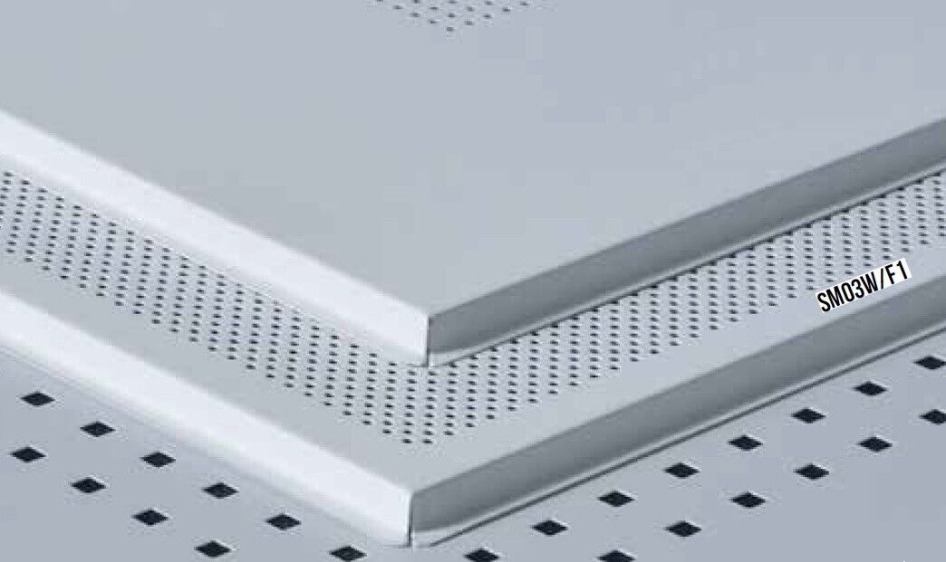 ITP PANNELLI Metallici Controsoffitto Bianco Foratura F1 600x600x0.9 20Pz 7.2MQ