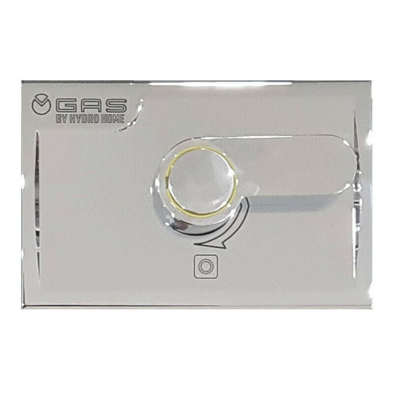 Placca di copertura + Leva di ricambio cromate valvola Gas Teco