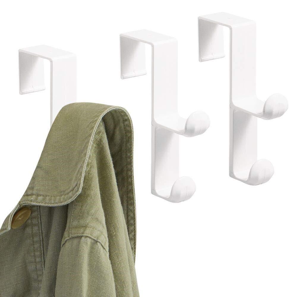 InterDesign Over The Door, White, Set di 3