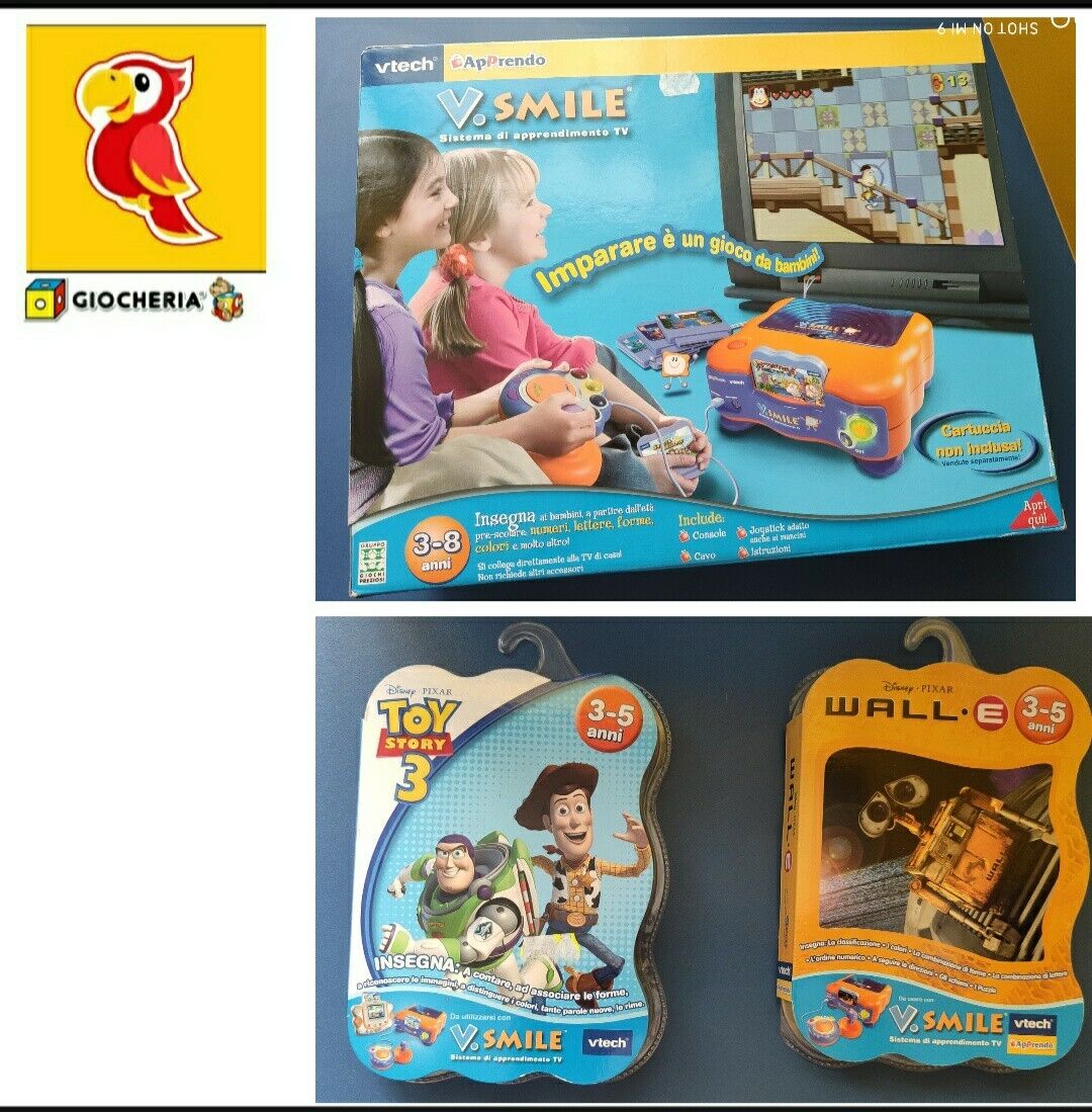 V.Smile + 2 Cartucce Giochi- V- Tech- Giochi Preziosi - 2011