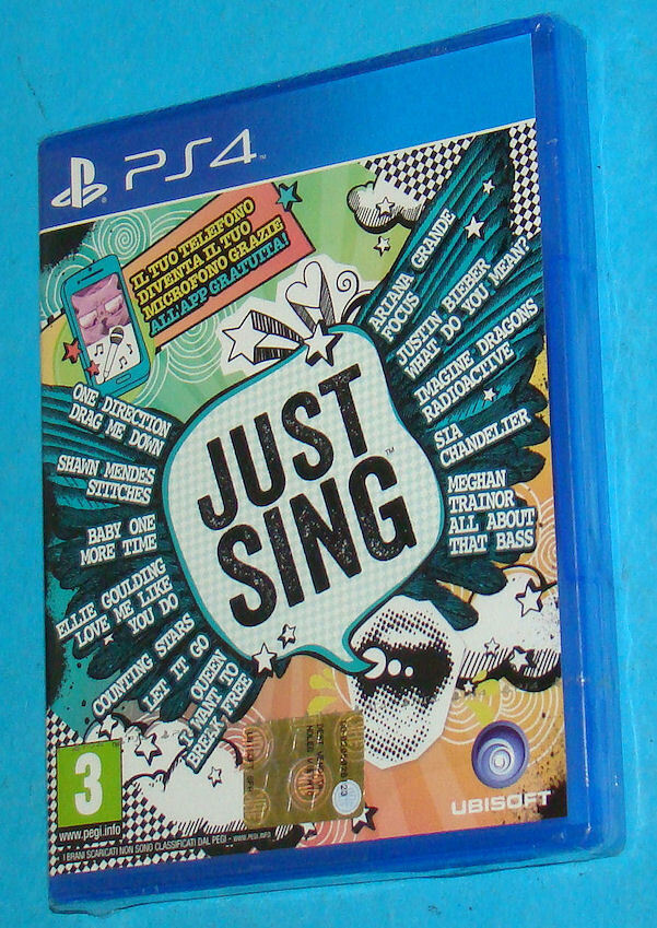 Just Sing - Sony Playstation 4 PS4 - PAL New Nuovo Sealed
