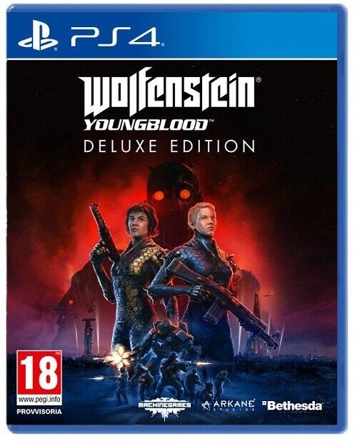 WOLFENSTEIN YOUNGBLOOD - DELUXE EDITION PS4 GIOCO PLAYSTATION 4 ITALIANO NUOVO