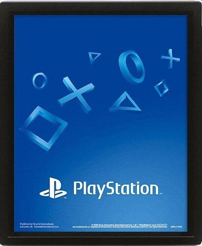 Quadretto - PlayStation (3D Lenticular Poster 25x20 Cm)