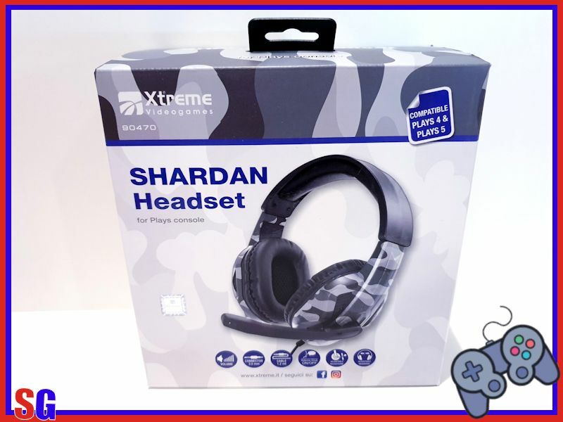 CUFFIE SHARDAN HEADSET STEREO XTREME 90470 PS4/XBOX ONE/SWITCH PRODOTTO NUOVO