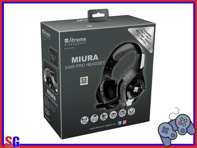 CUFFIE MIURA X400-PRO HEADSET XTREME 90488 PRODOTTO ITALIANO NUOVO