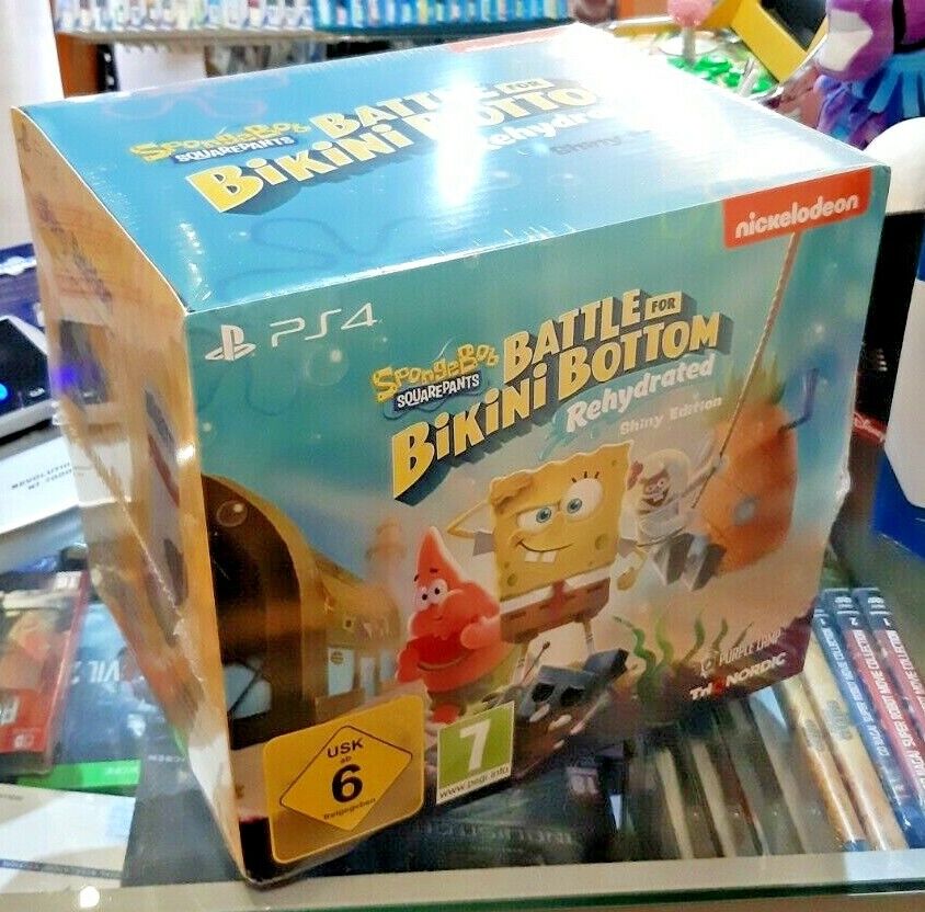 Spongebob Squarepants: Battle for Bikini Bottom - Shiny Edition PS4 NUOVO ITA
