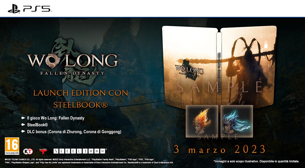 Wo Long Fallen Dynasty Steelbook EditionPlaystation 5 - RPGVersione Italiana