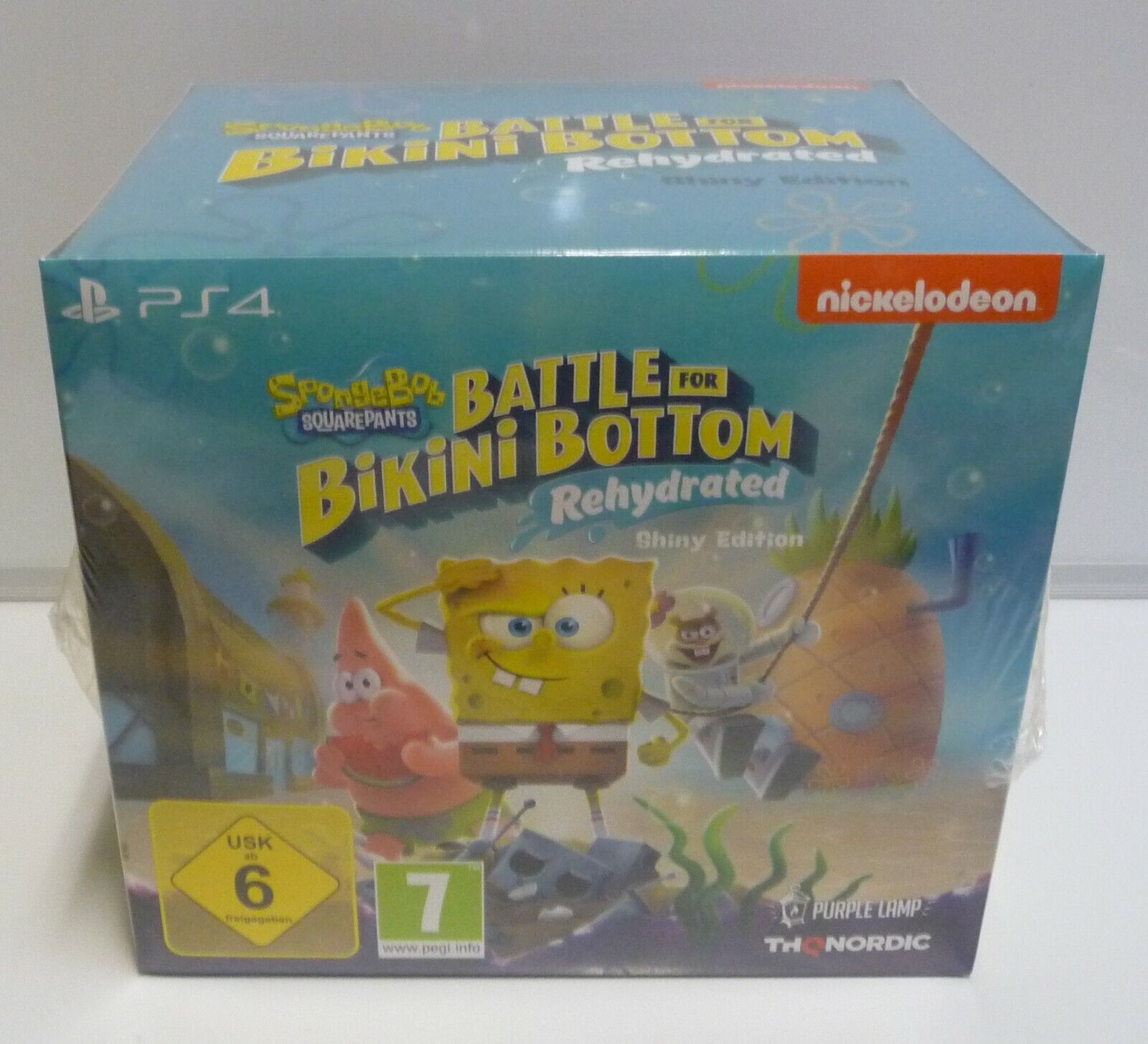 SPONGEBOB SQUAREPANTS: BATTLE FOR BIKINI BOTTOM - REHYDRATED SHINY  PS4 NEW PAL