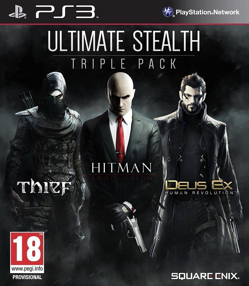 Playstation 3 ULTIMATE STEALTH Triple Pack (Thief + Hitman + Deu GAME NUOVO
