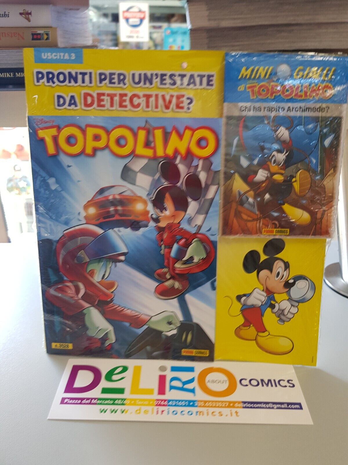 TOPOLINO N.3528 + MINI GIALLI DI TOPOLINO Ed. PANINI COMICS SCONTO 5%
