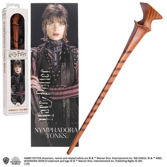 HARRY POTTER - Bacchetta NYMPHADORA TONKS con Segnalibro 3D Lenticolare - 30cm N