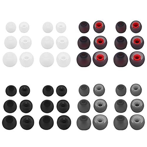 Jaimela 48 Pezzi Earbud Pads Earbud di Ricambio in Silicone per (M4Z)