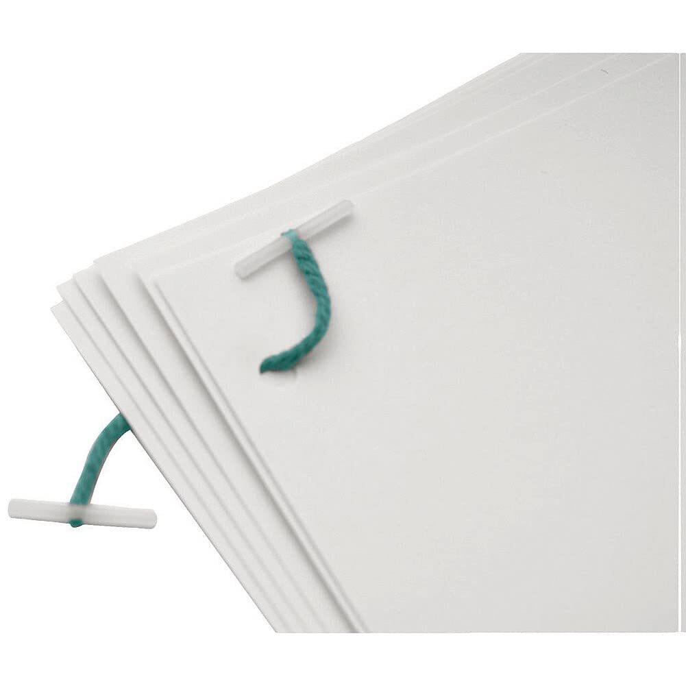 Q-Connect Plastic Ended Treasury Tag 127 mm - Pack of 100, Green 127 mm 127 mm