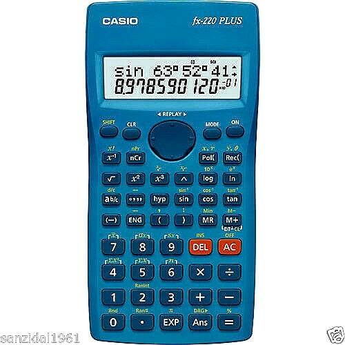 Casio FX-220 PLUS Azur - Calcolatrice Scientifica 10 digits