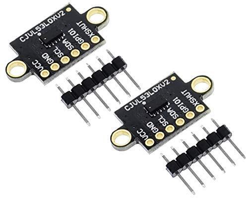 TECNOIOT 2pcs VL53L0X Time-of-Flight ToF Laser Ranging Distance Sensor (g9P)
