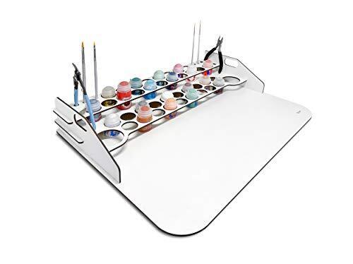 Paint Station grande. Tavolo da lavoro, supporto e organizer per colori (F6c)
