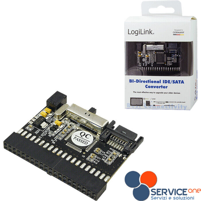 Adattatore Adapter S-ATA to IDE + IDE to S-ATA convertitore drive Switch cable ⭐