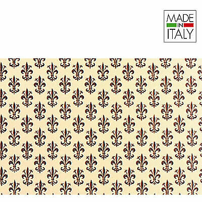 Rotolo Cartarivesto 50X500Cm Giglio Marrone Lavabile Rex58