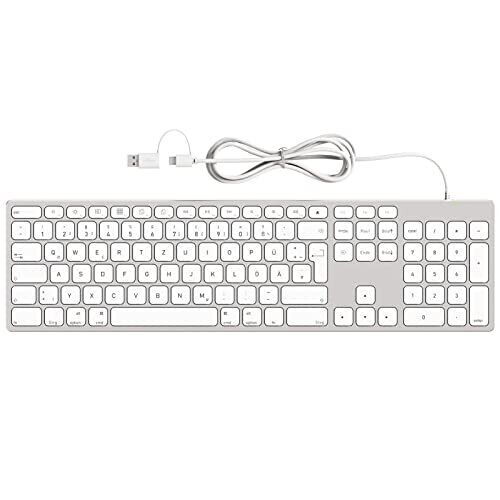 Tastiera cablata in alluminio per computer Apple Mac, tastiera (I6k)