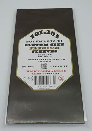 docsmagic.de 50 Premium Custom Size Board Game Sleeves - 101 x 203-104 x (F5N)